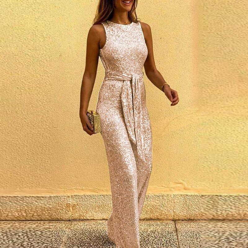 WW | Women's Jumpsuit Elegant Sequin and Glitter Jumpsuit for Women
