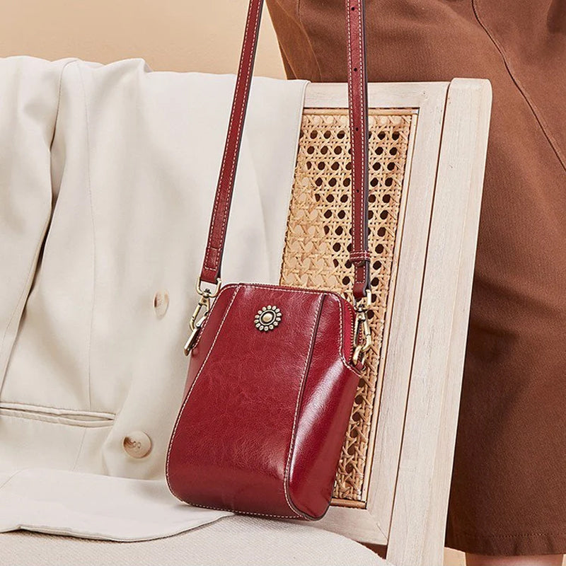 WW | Elegant Leather Shoulder Bag