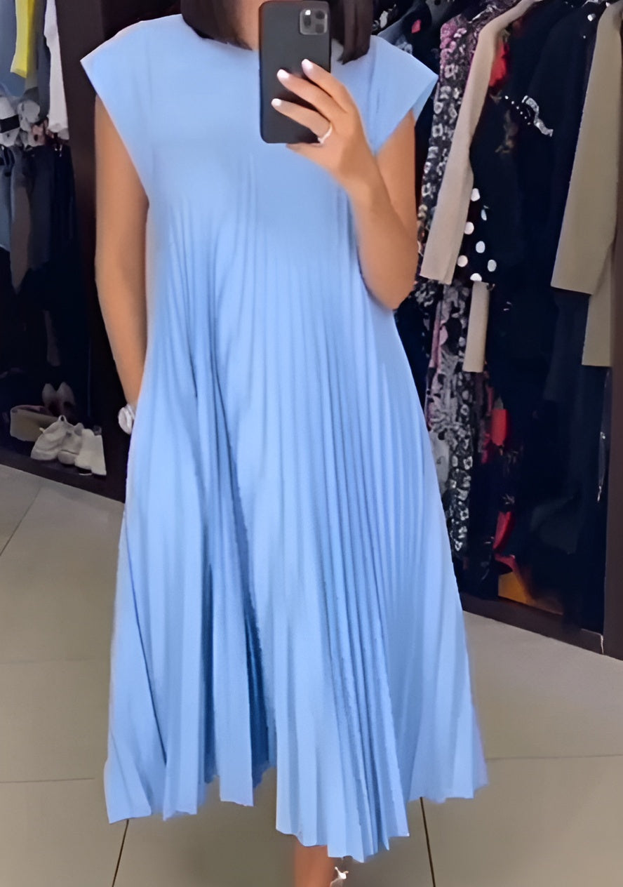 Simone | Robe plissée légère et raffinée
