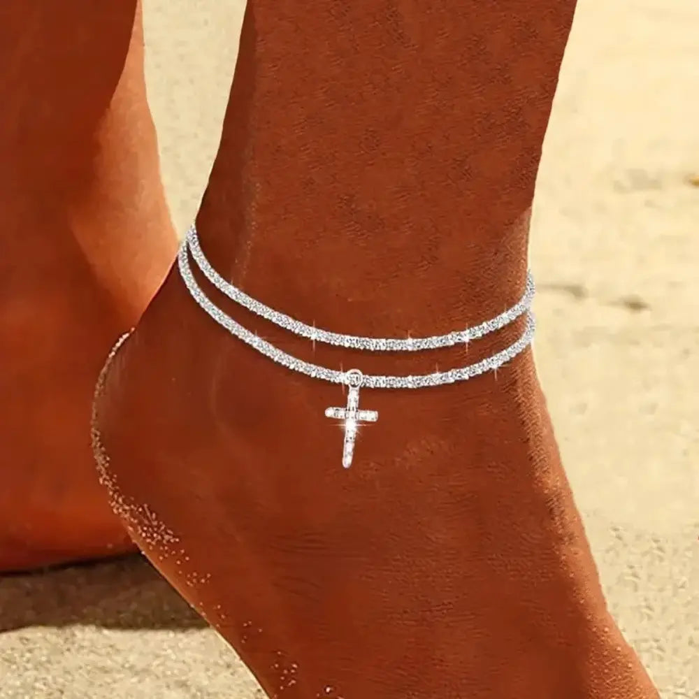 WW | Chic Silver/Gold Double Anklet