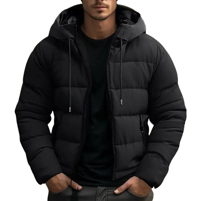 WW | Puffer Jacke mit Kapuze und Reißverschlusstaschen - Winterjacke