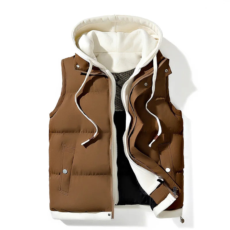 WW | Shell Kapuzenausgestopftes Gilet