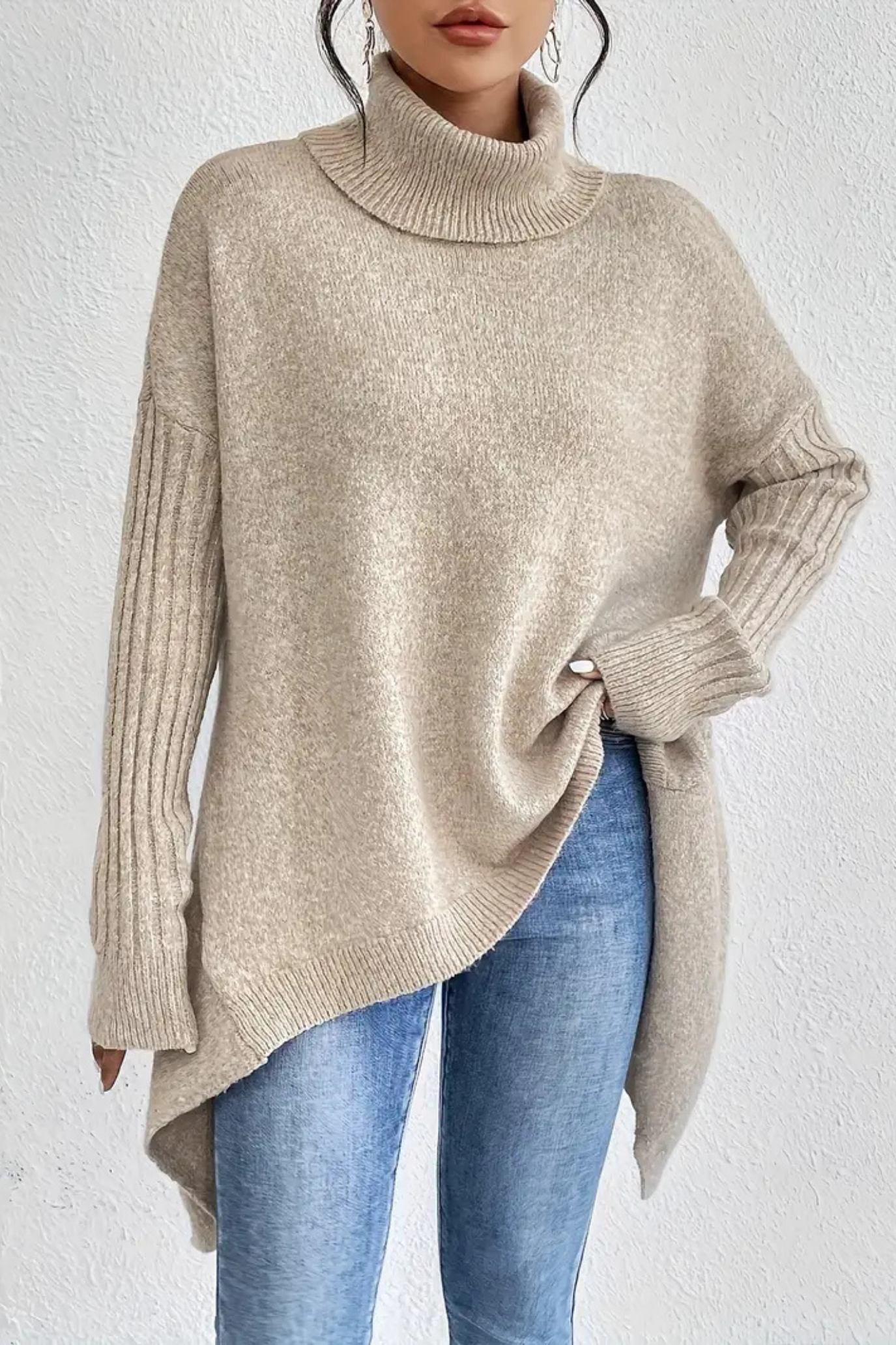 Bridgette | Long Turtleneck Sweater