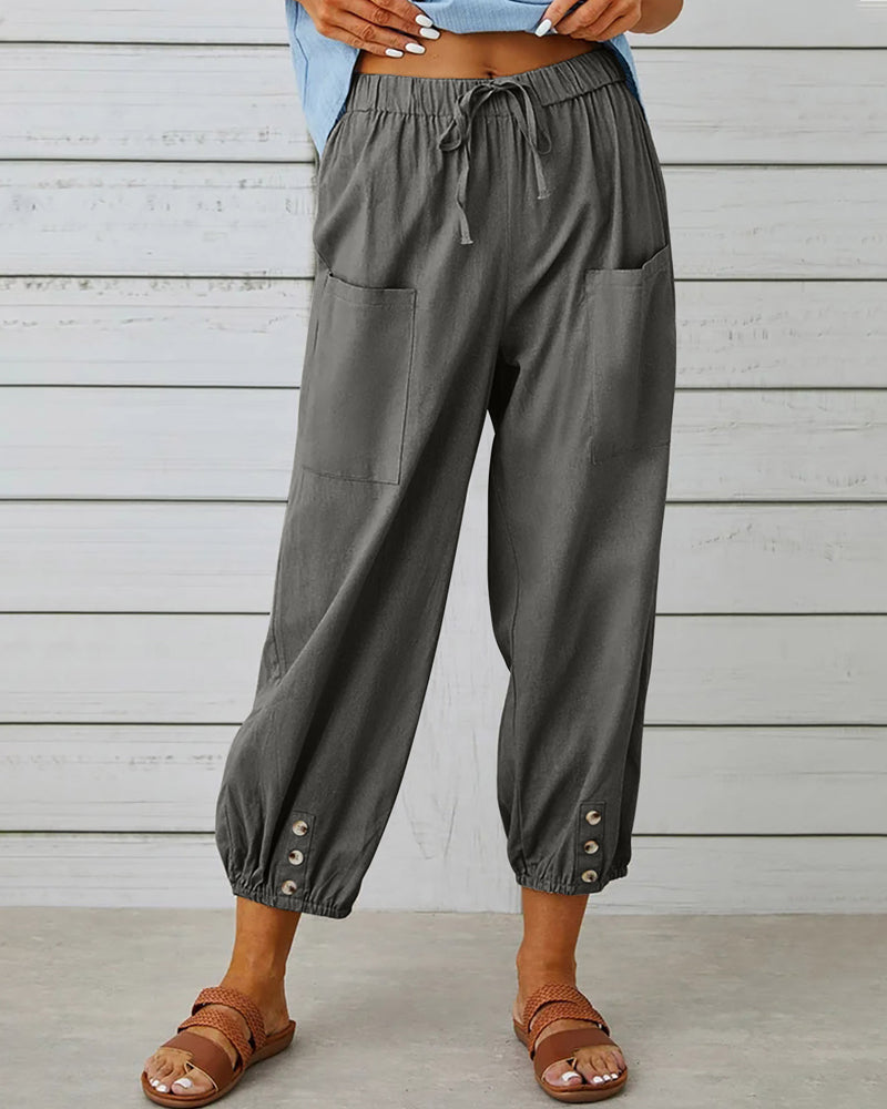 WW | Loose-Fit High-Waist Trousers