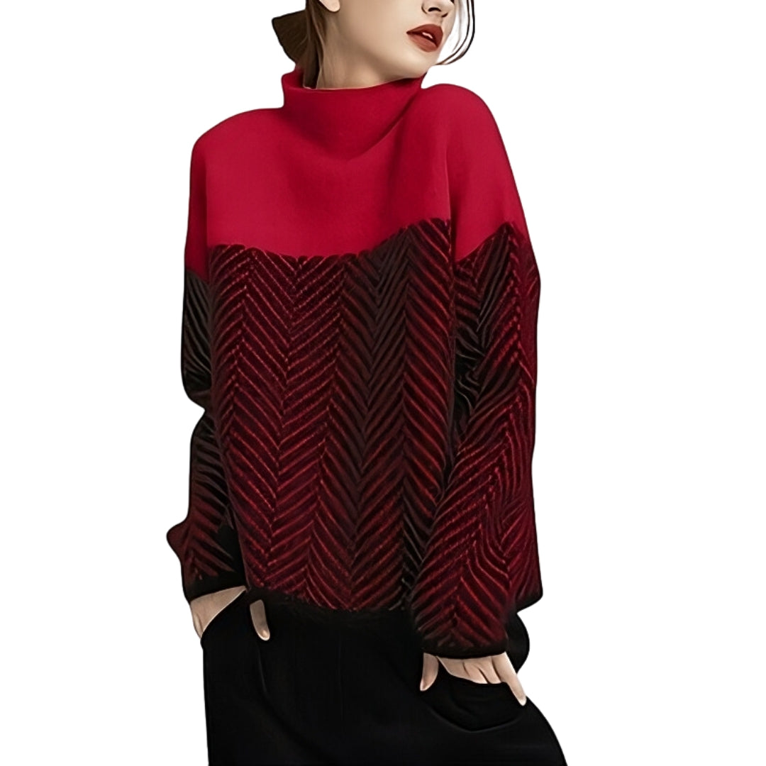 WW | Eleganter Wollrollkragenpullover für Damen - Stilvoller und wärmer Pullover