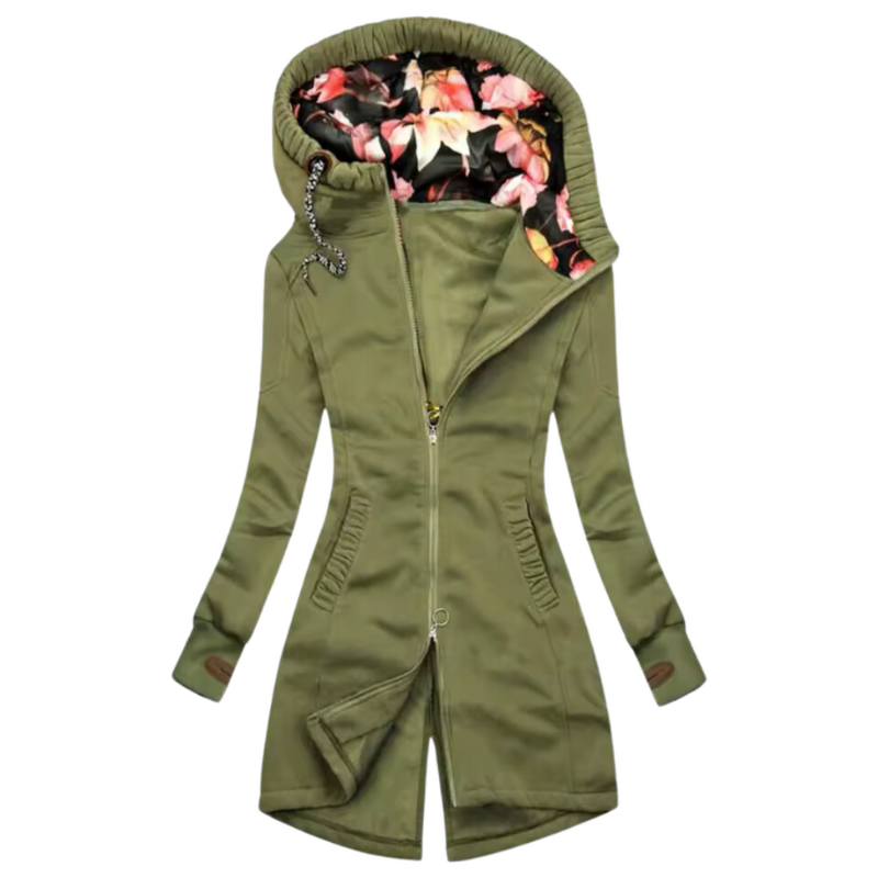 WW | Frauen Stilvolle Winterjacke Mit Kapuze