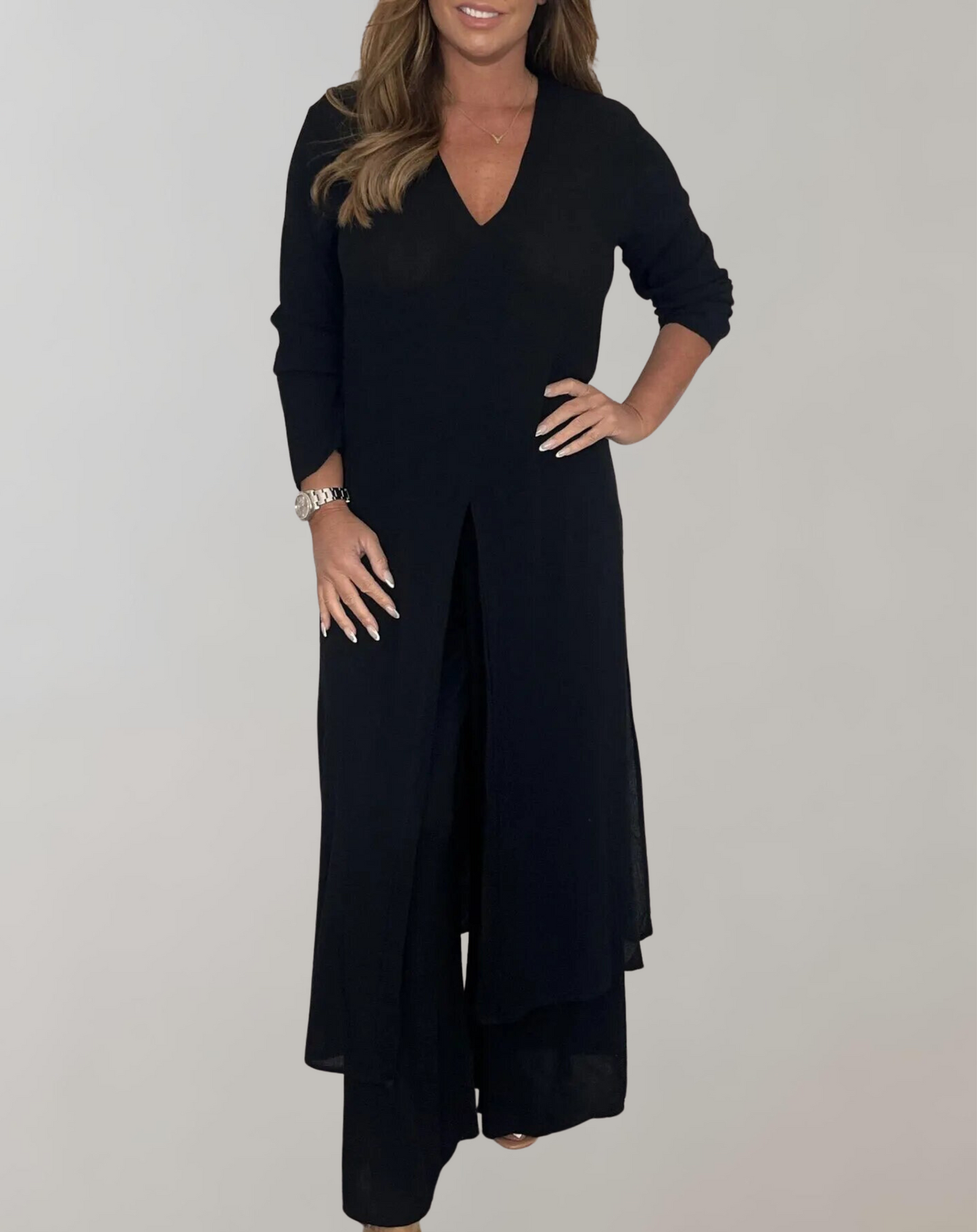 WW - Long top with elegant high slit