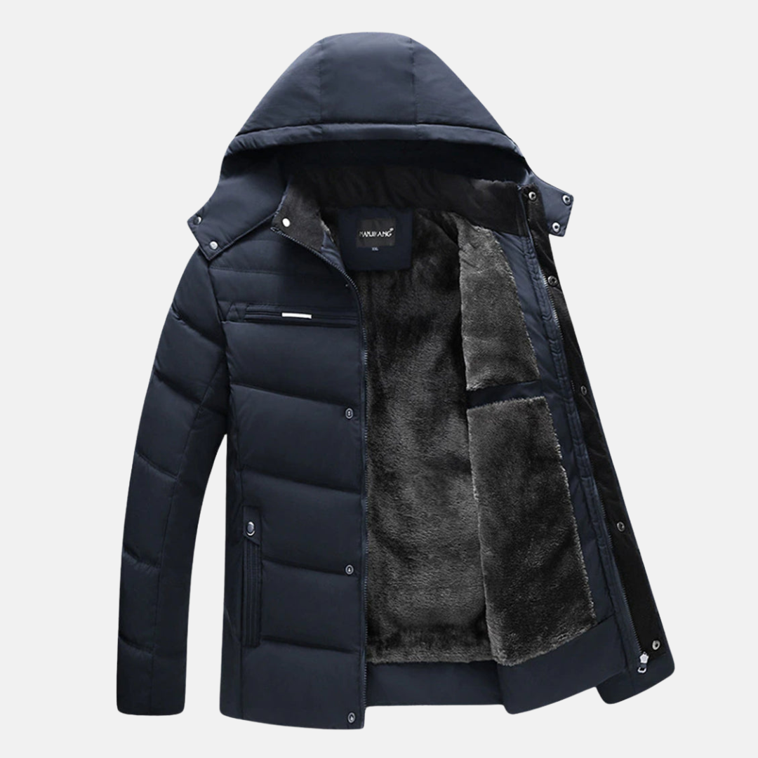 WW | Fleece Stepp-Puffermantel - Kapuzenjacke im entspannten Schnitt