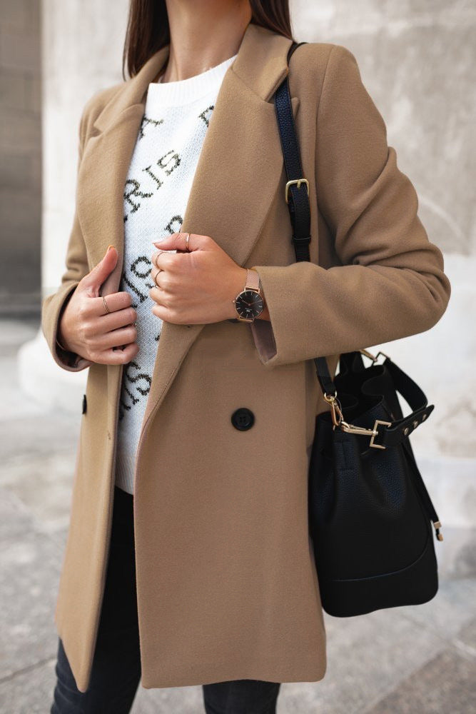WW | Classic double-breasted coat