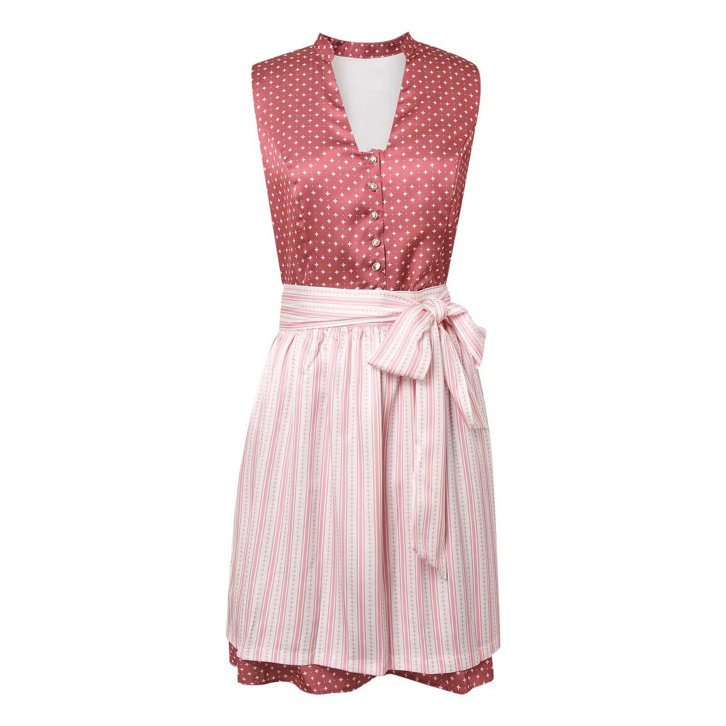WW | Damen Traditionelles Outfit mit Taillengürtel und Stickerei