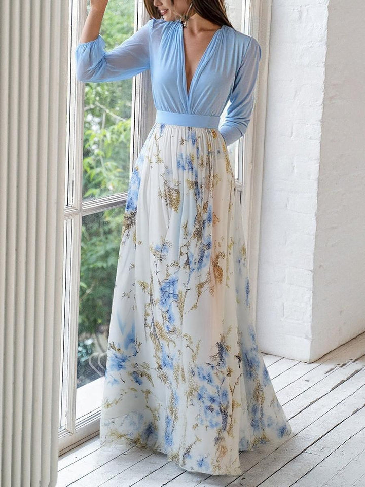 Zara | Long Floral Print Dress