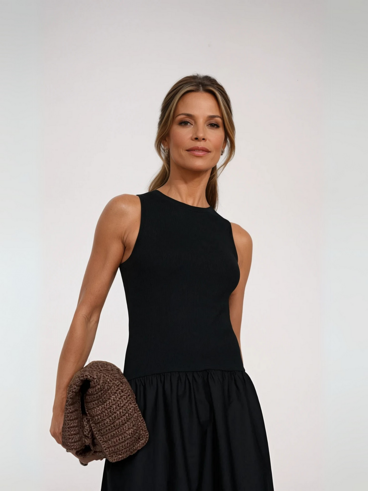 WW | Hals Casual Stitching Vest Kleid