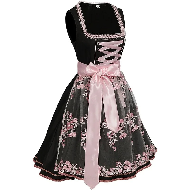 WW | Damen Traditionelles Kleid mit Blumenstickerei