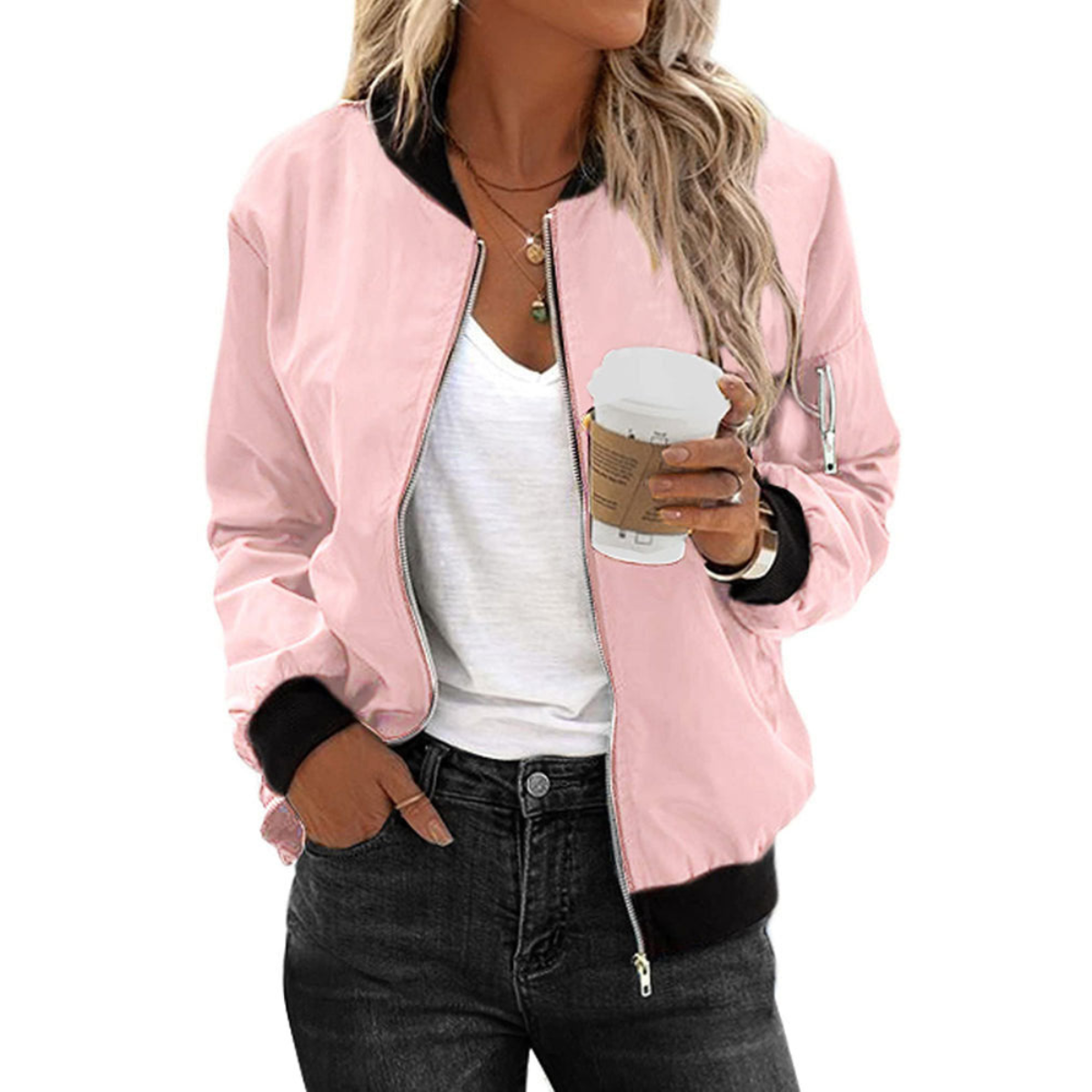 WW | Zipper Lightweight Jacket For Women