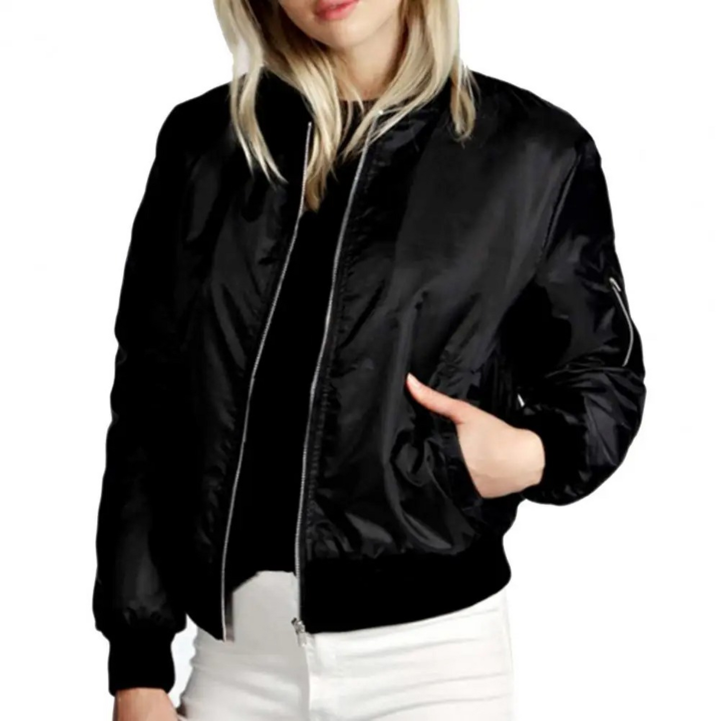 WW | Women's Contrast Patch Style Summer Jacket