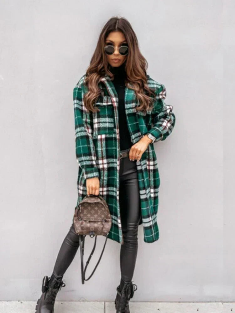 WW | langes kariertes Jacket