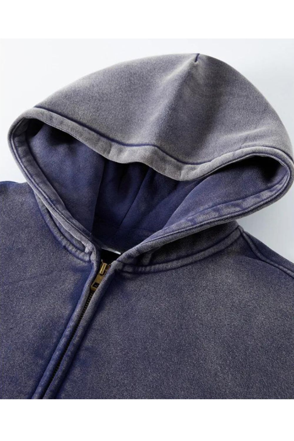 WW | Hooded Sweatshirt Zipper Ribbed Cuffs Comfortable And Warm