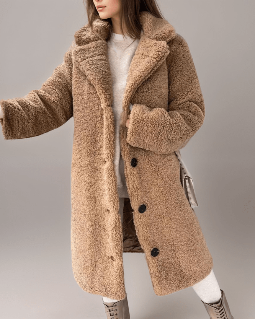 WW | Teddy Mantel - Plüschwärme - Faux Shearling - Lässiger Winterstil