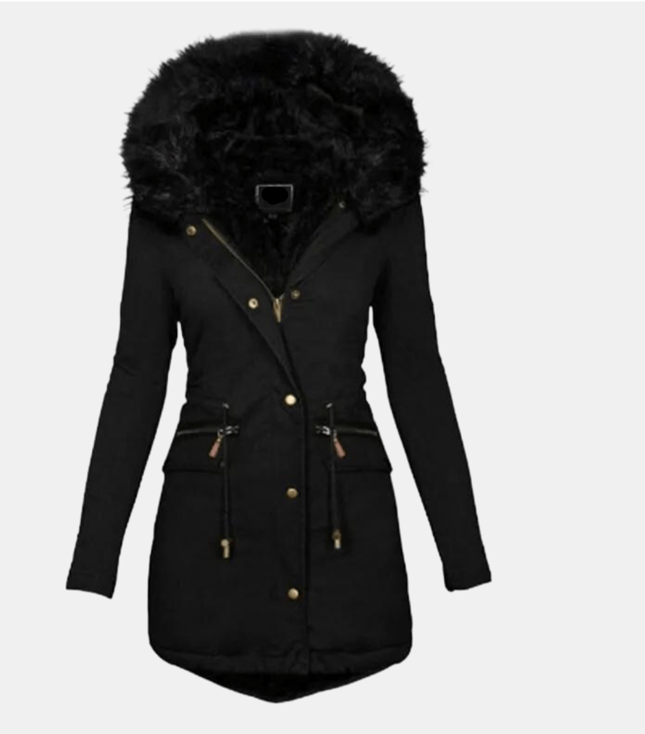 WW | Kunstfell Kapuzenparka - Warm & Winddicht - Verstellbarer Bund - Winteroberbekleidung