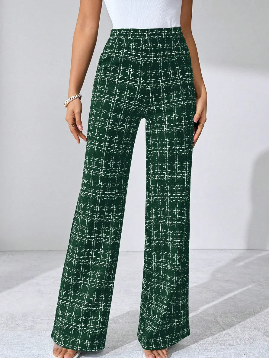 WW | Tweed Plaid Glockenhose