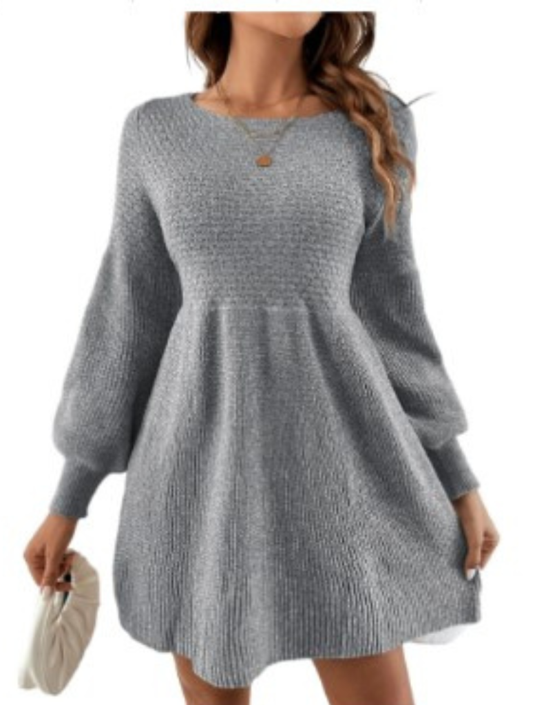 WW | Monochrome Apricot Mini Sweater Dress