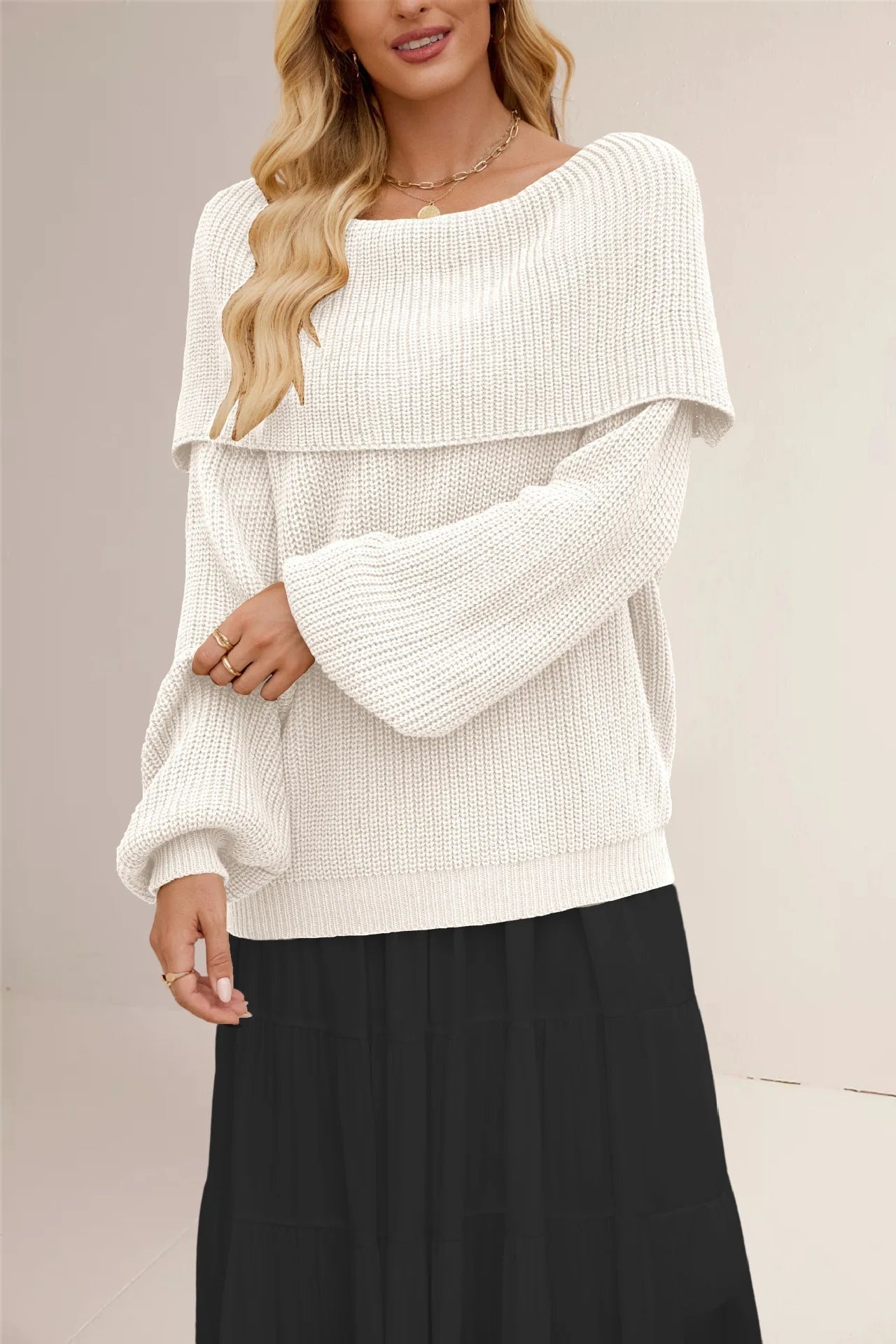 WW | Off-Shoulder Strickpullover