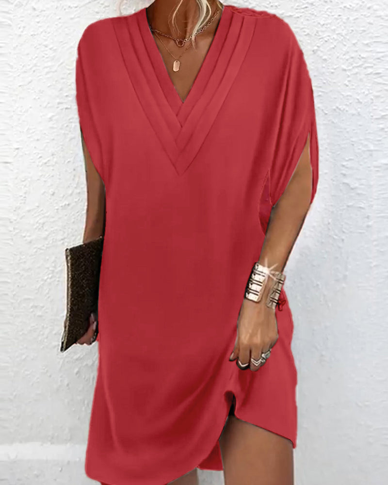 Amélie | Elegantes Kleid mit V-Ausschnitt