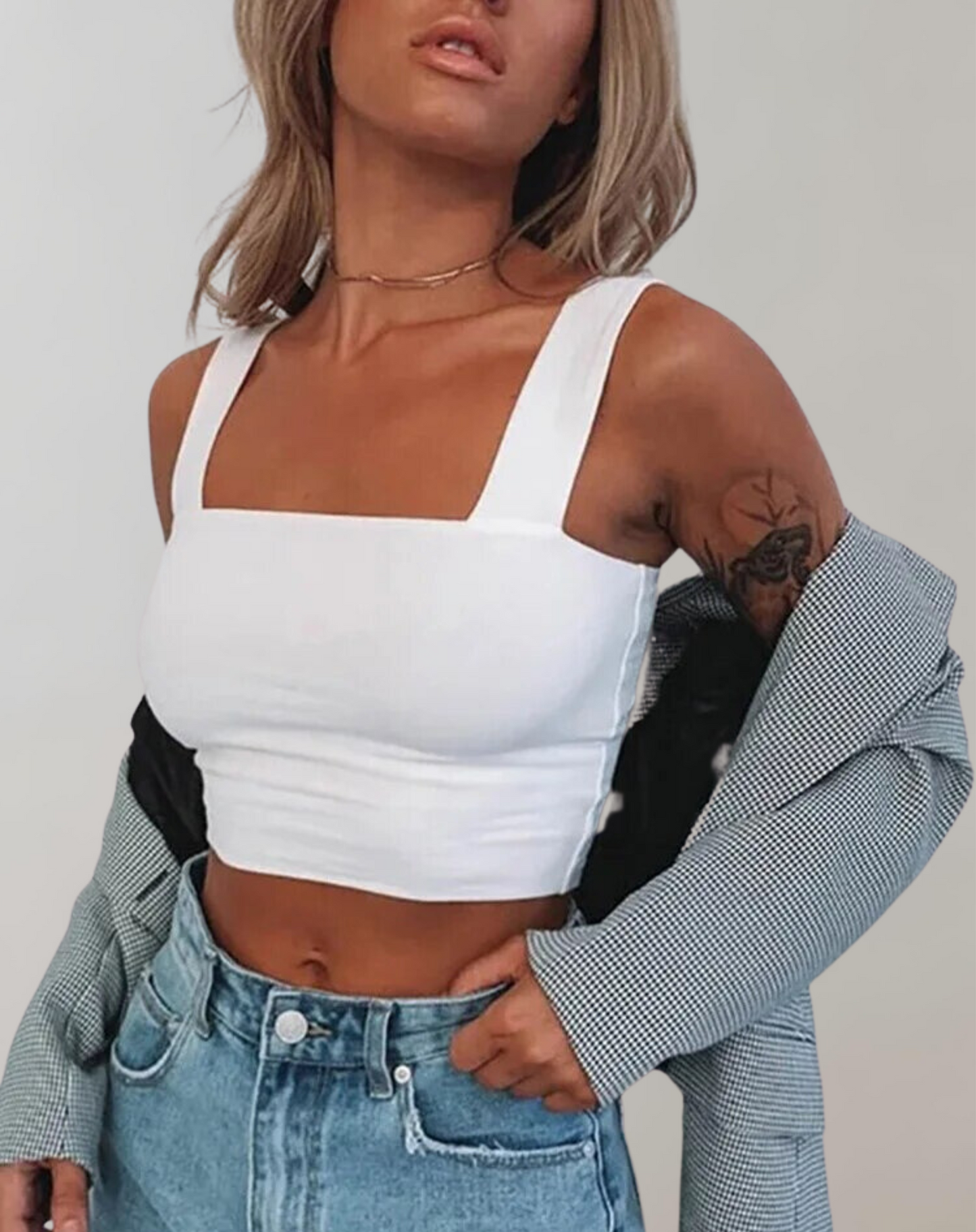 WW - Women's Cut-Out Crop Top