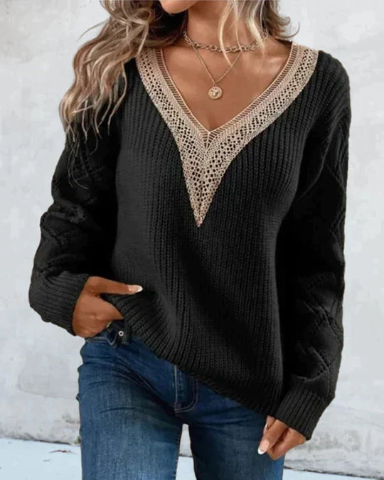 WW | Cozy Knit V-Neck Sweater