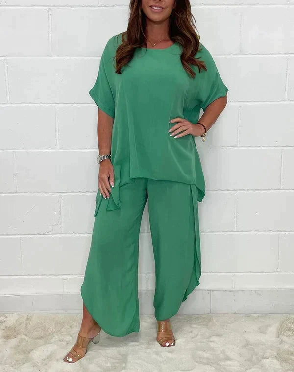 WW | Zweiteiliges Anzugset mit Ärmeln für Damen | Stilvolles und bequemes Outfit