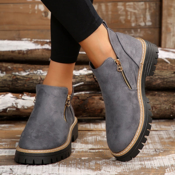 WW | klassische Leder-Stiefeletten für Damen