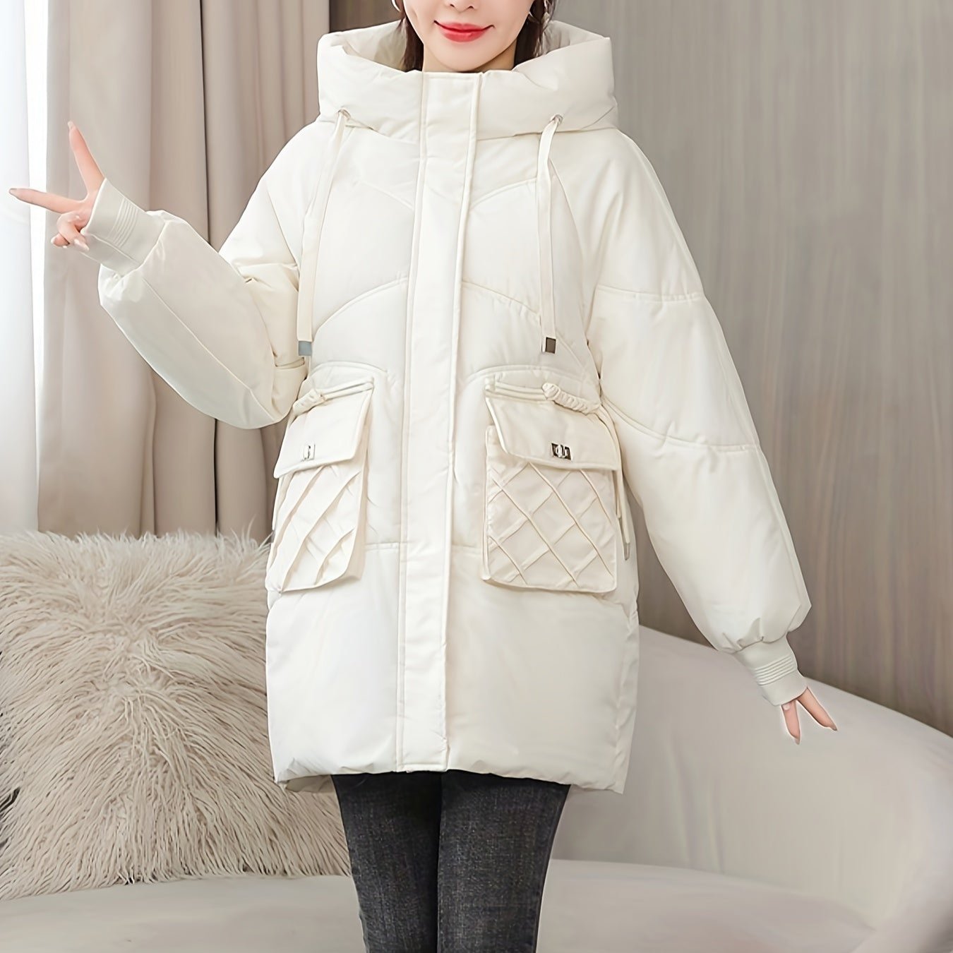 WW | Warm oversized down-filled winter jacket for women - Ideal for autumn/winter