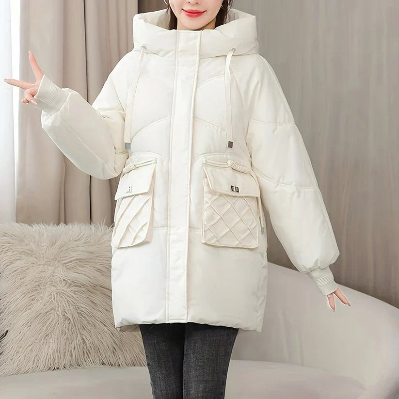 WW | Mid-Length Puffer Winter Jacket for Women - Perfect for Outdoor Activities