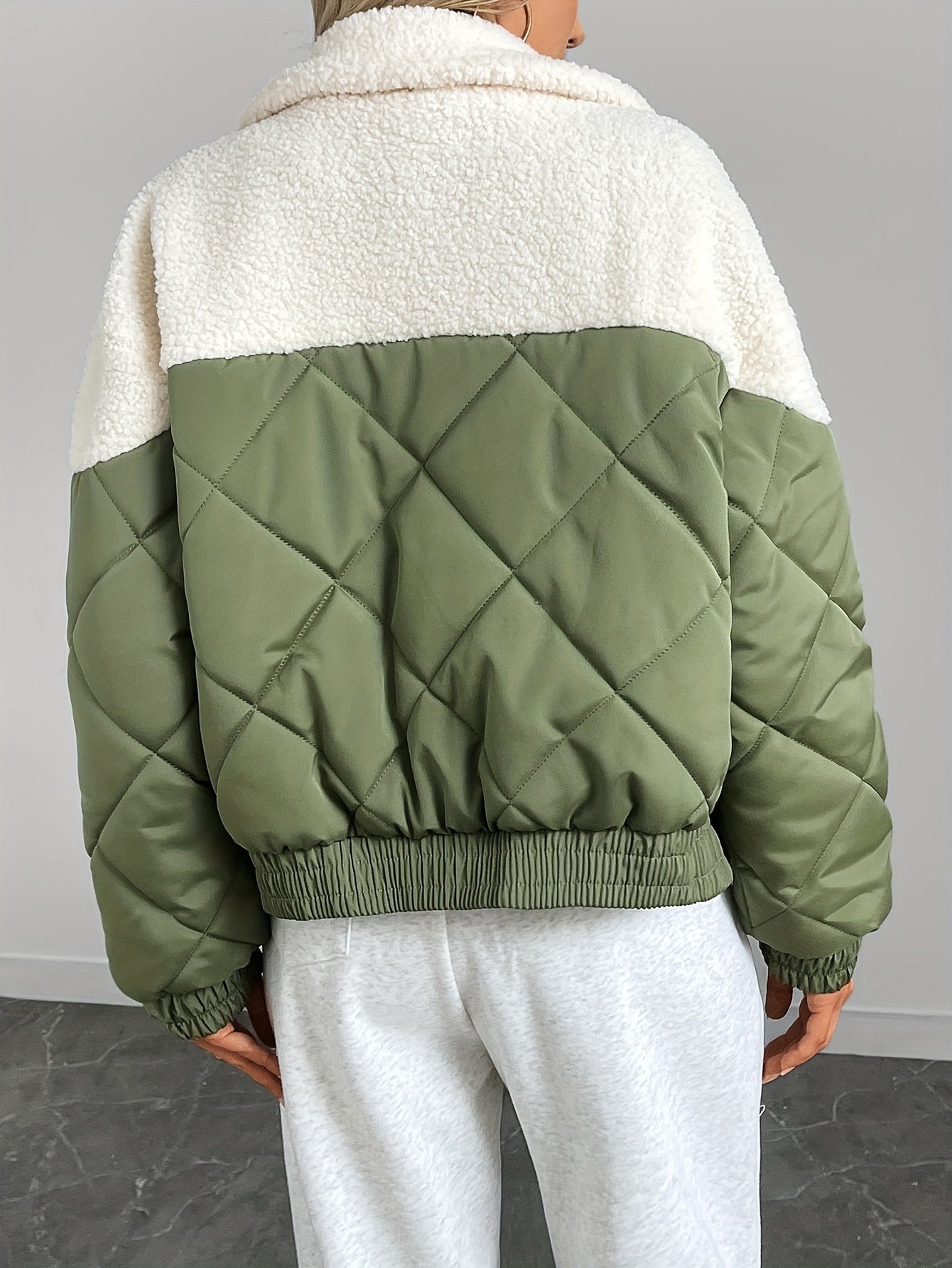 WW | Mid-layer jacket Casual round neck Long sleeves Autumn/winter