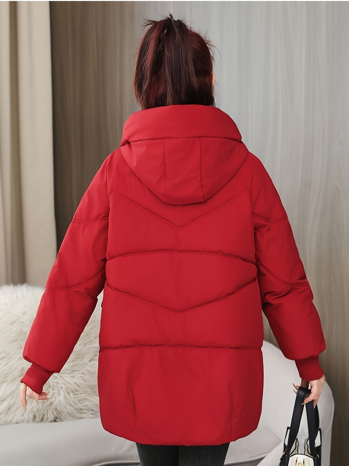 WW | Mid-Length Puffer Winter Jacket for Women - Perfect for Outdoor Activities