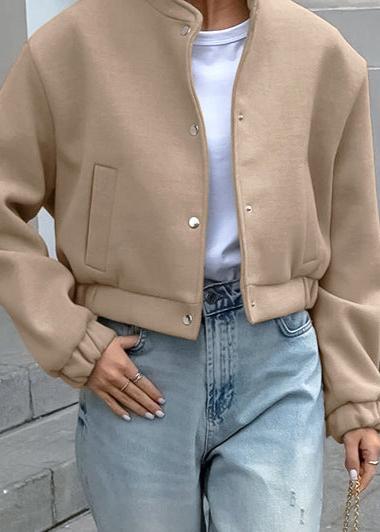 WW | Luxuriöse Wollflugjacke - Khaki