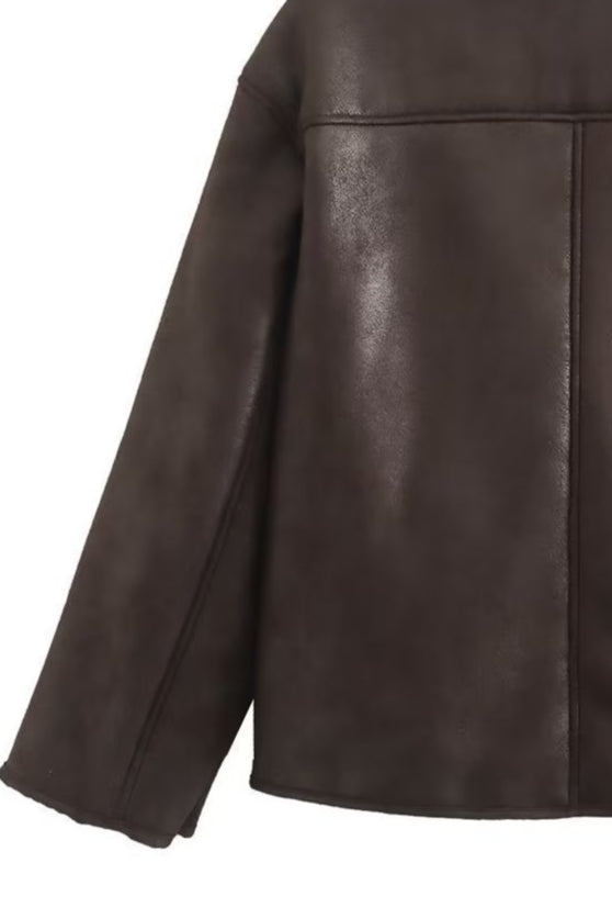 WW | Lammfell gefütterte lockere Jacke