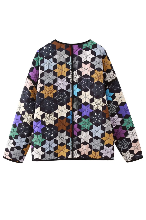 WW | Five-Pointed Star Print Cotton Jacket