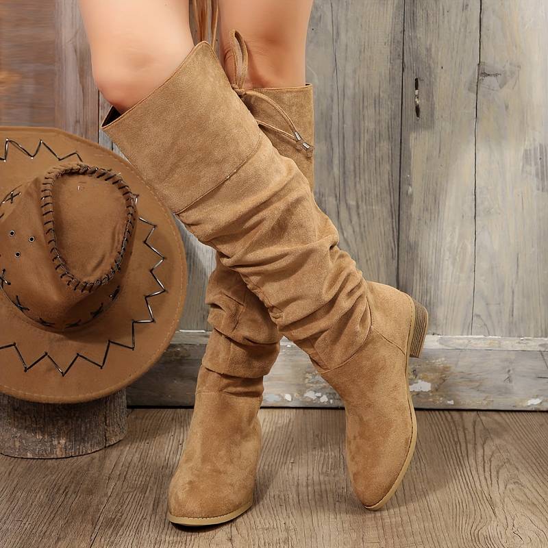 WW | Milady Braune Wildlederstiefel