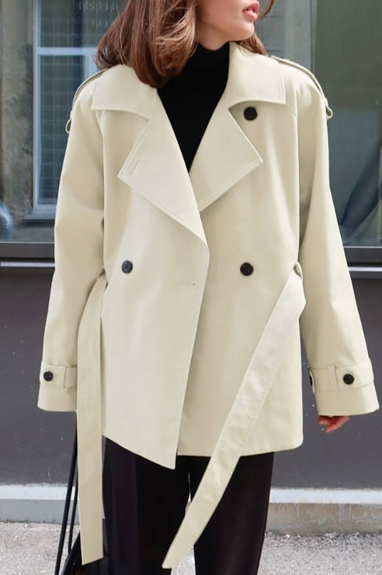 WW | Kragenlose Locke Passform Jacke