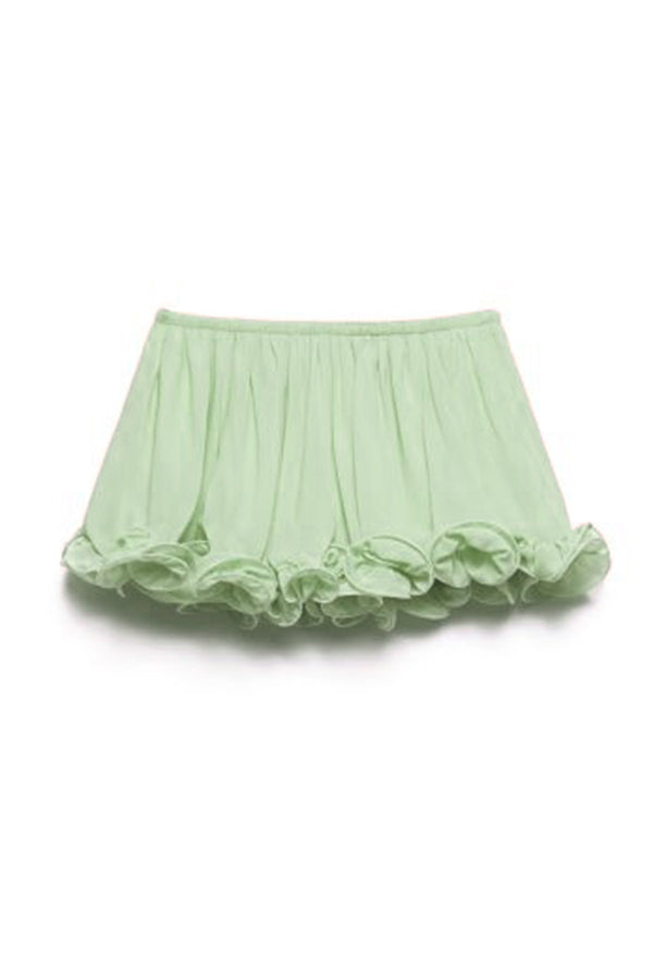 Romantic Drama – shorts with wavy flounces and elastic waist