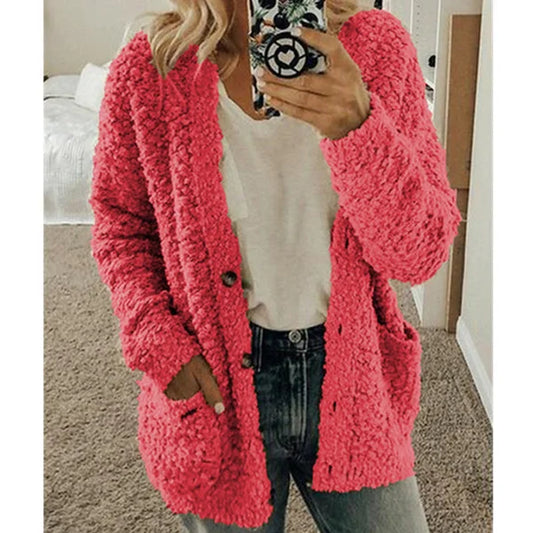 WW | Mode Lange Warme Strickjacke