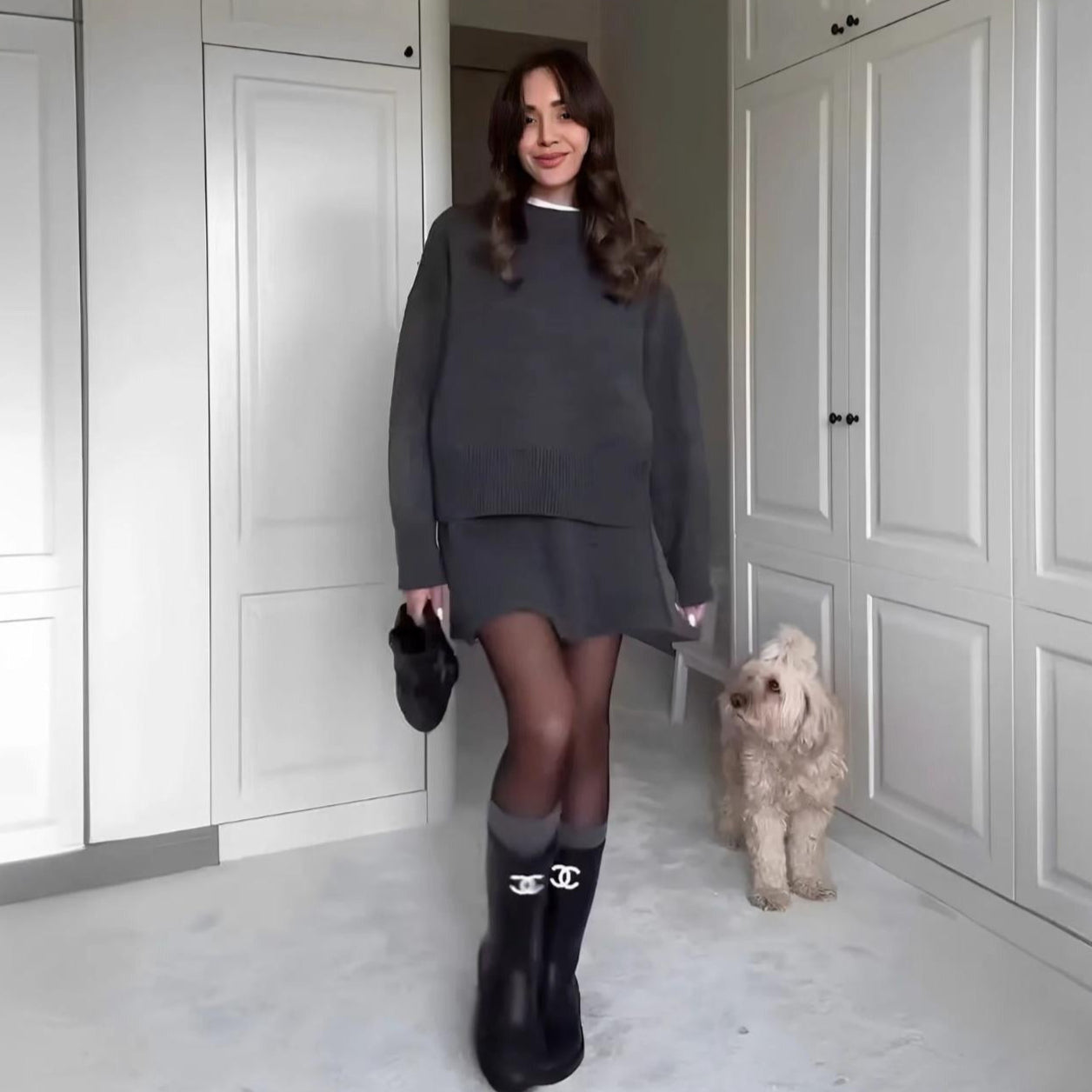 WW | Elegant Sweater and Skirt Set