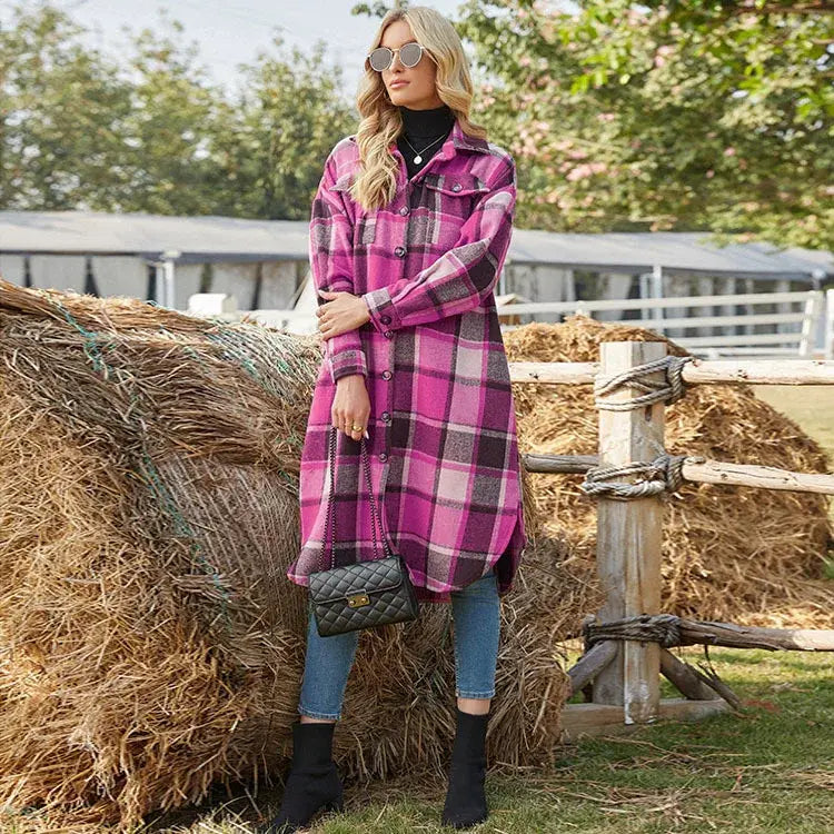 WW | Longline Plaid Jacket