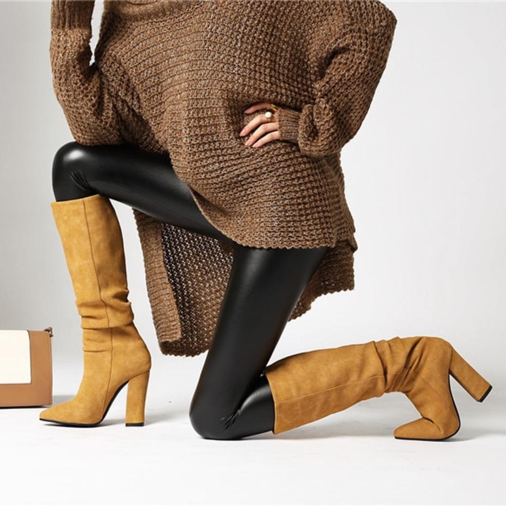WW | Modische Lederstiefel im Eleganten Stil