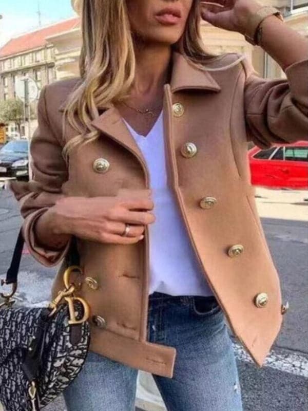 WW | Short designer jacket with gold buttons