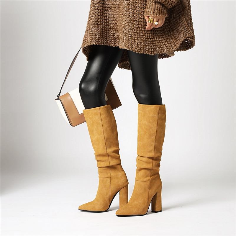 WW | Modische Lederstiefel im Eleganten Stil