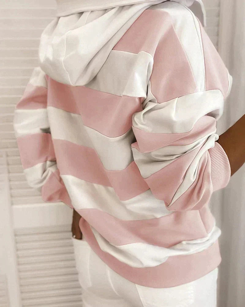 WW | Damen Hoodie mit Streifen