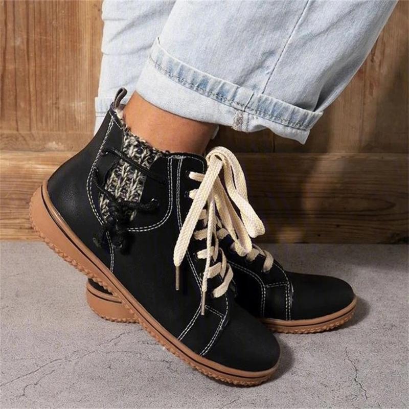 WW | Stylische Leder Sneaker Mit Schnürsenkeln