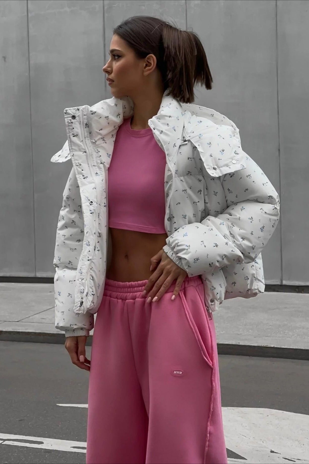 WW | Bedruckte Puffy Pufferjacke